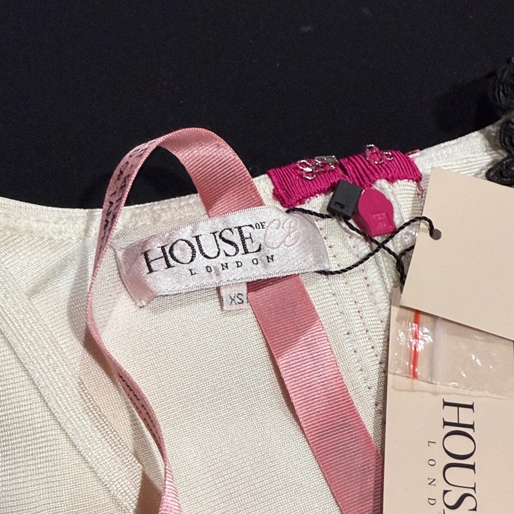 House Of CB Pink and White Womens Dress - Picture 6 of 6